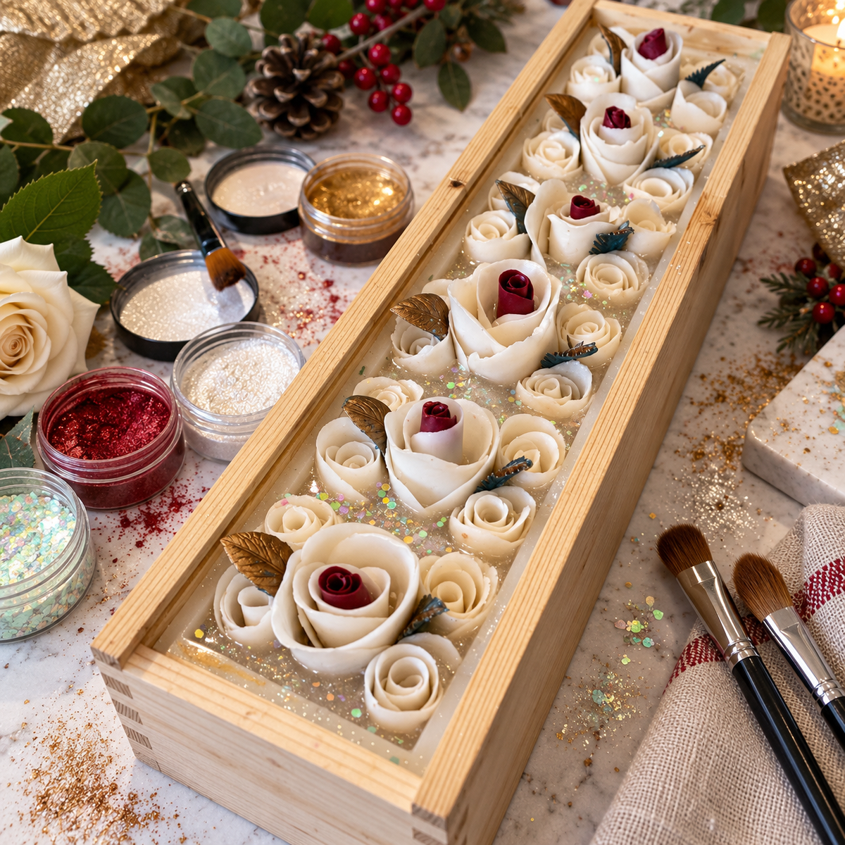 Christmas Rose Limited Edition Sculptural Soap