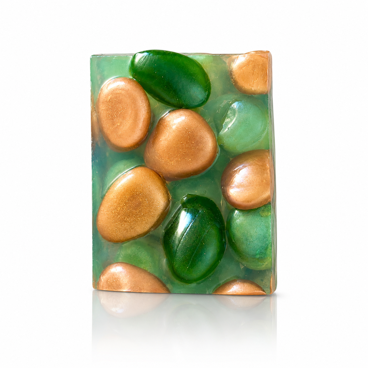 Emerald Aura Sculptural Soap