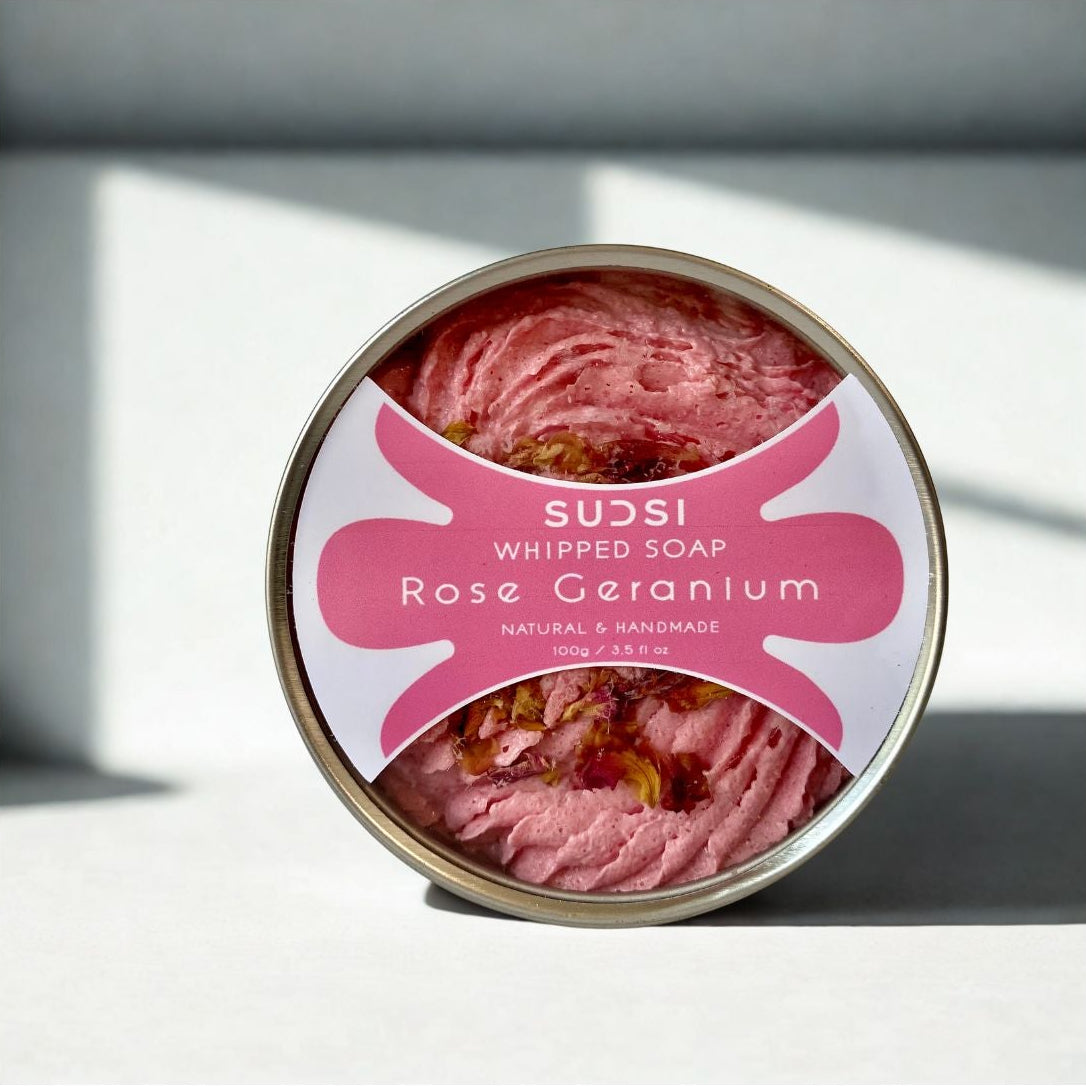 Rose Geranium Whipped Soap