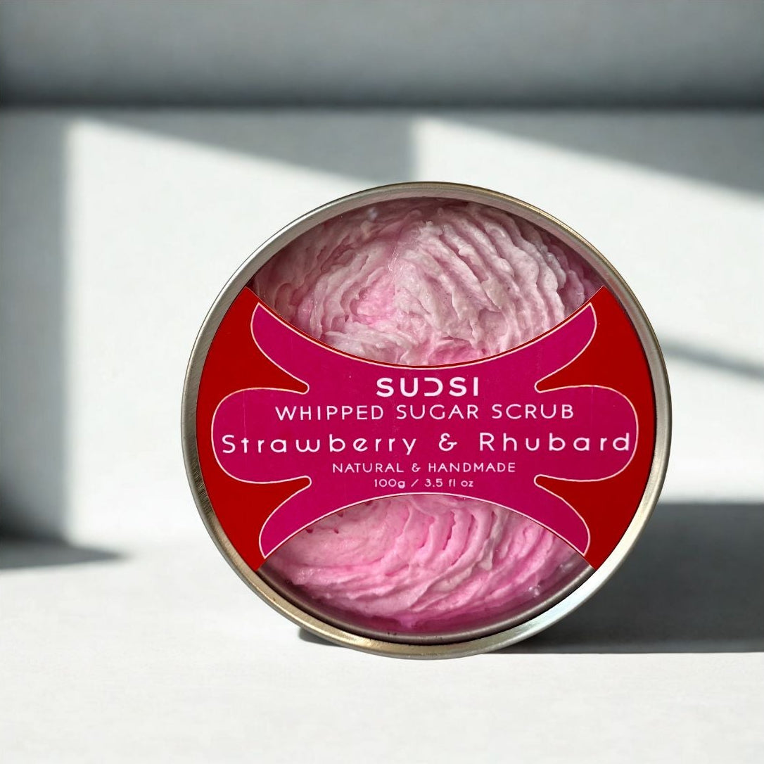 Strawberry & Rhubarb Whipped Soap
