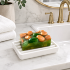 Emerald Aura Sculptural Soap