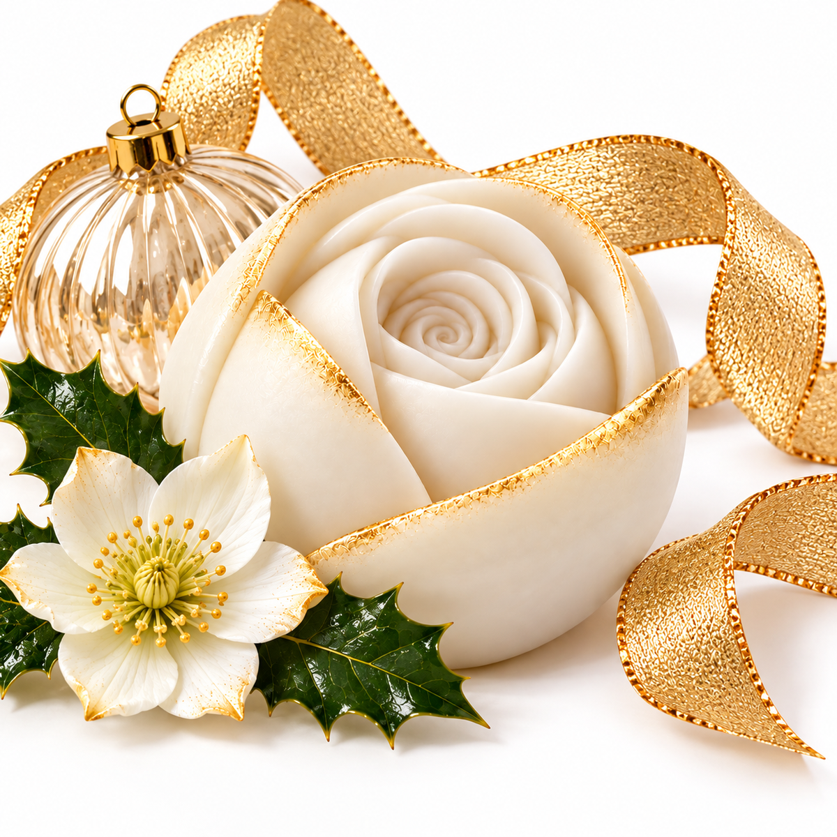 Christmas Rose - Luxury Soap Cracker Gift Set