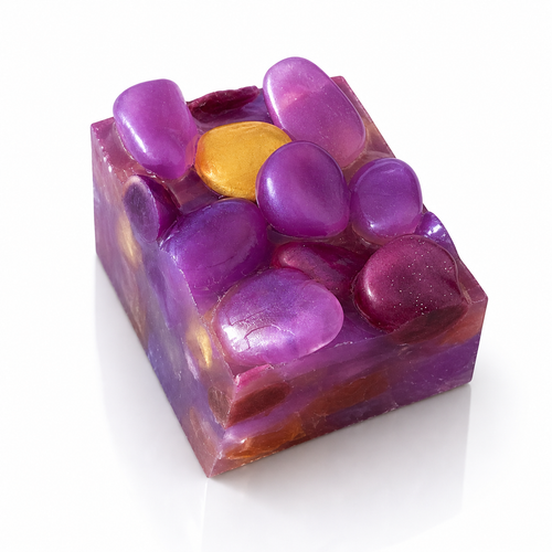 Amethyst Aura Sculptural Soap