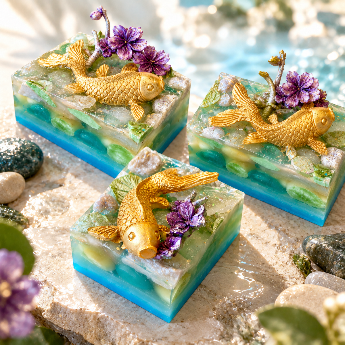 Japanese Winter Garden Sculptural Soap