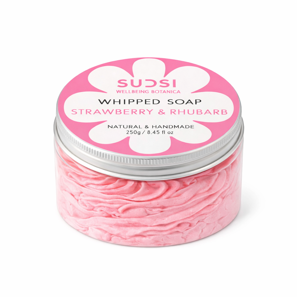 Strawberry & Rhubarb Whipped Soap