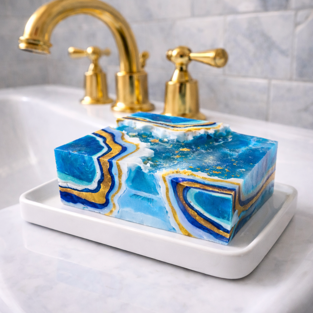Blue Lagoon Crystal Soap