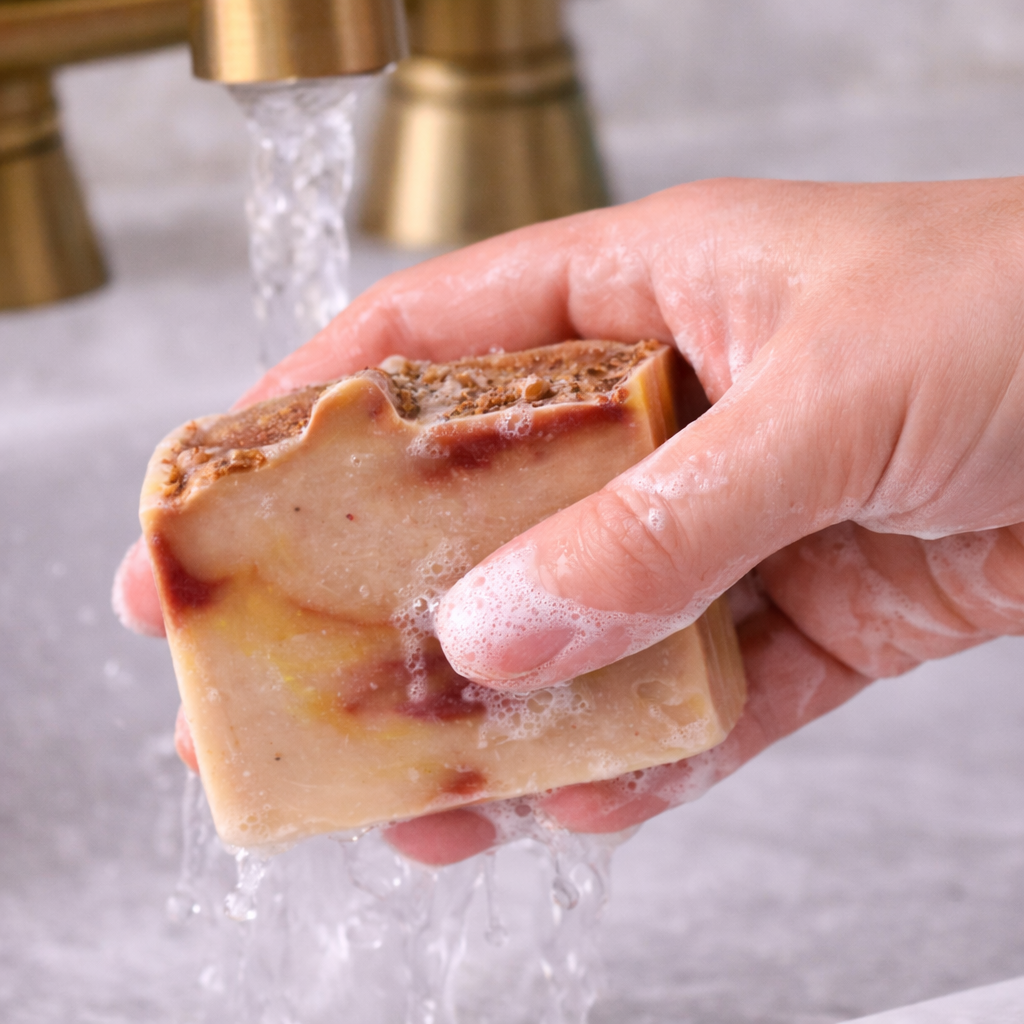 Lemon & Raspberry Cold Pressed Soap