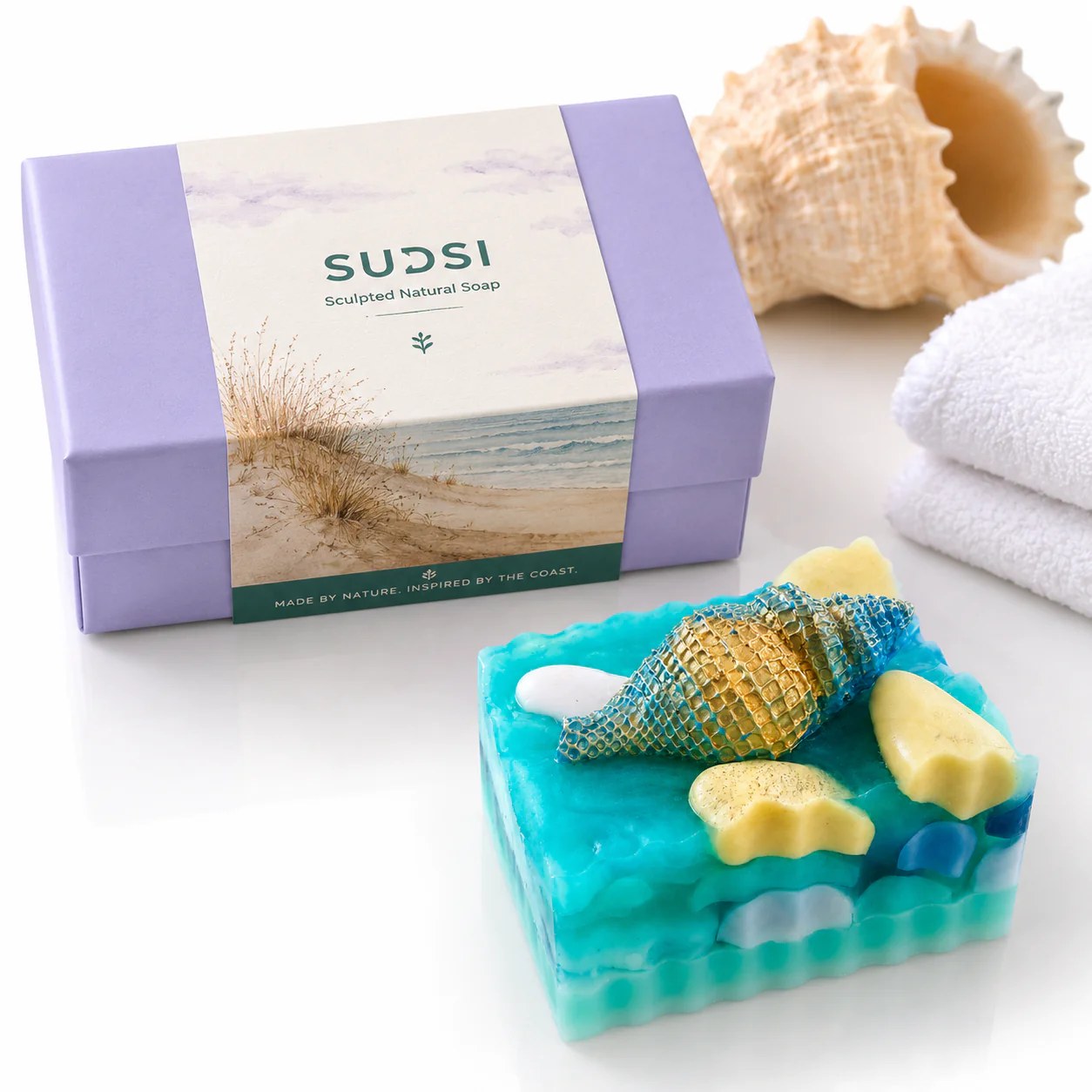 Indian Ocean Sculptural Soap