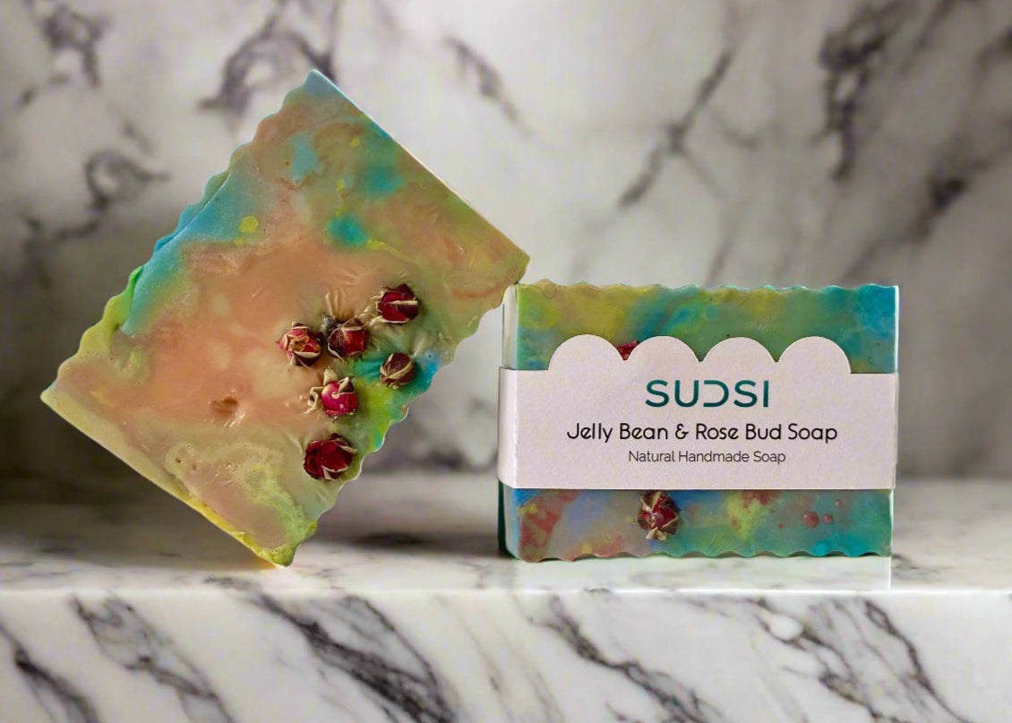 Jellybean & Rosebud Soap
