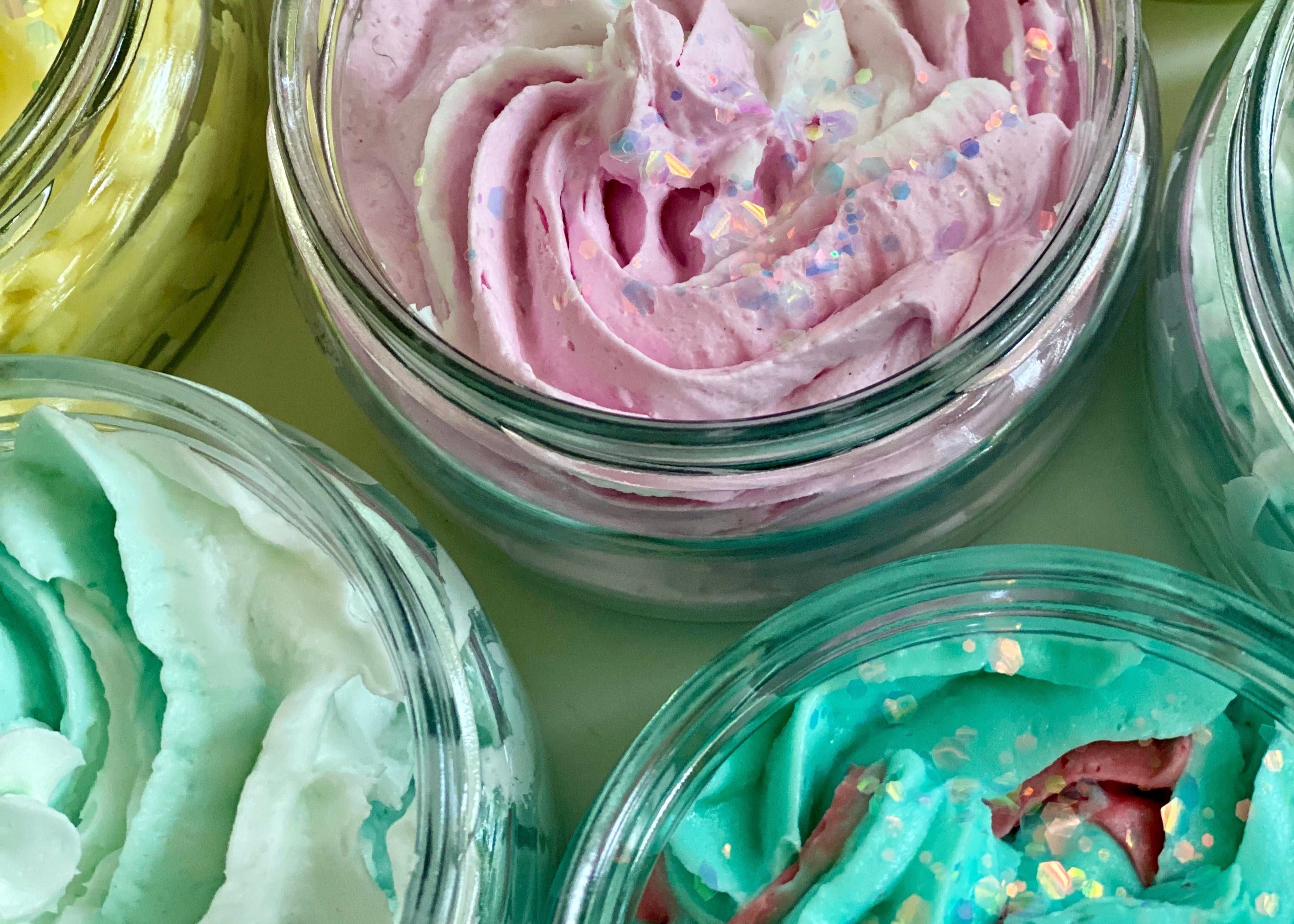 Strawberry & Rhubarb Whipped Soap