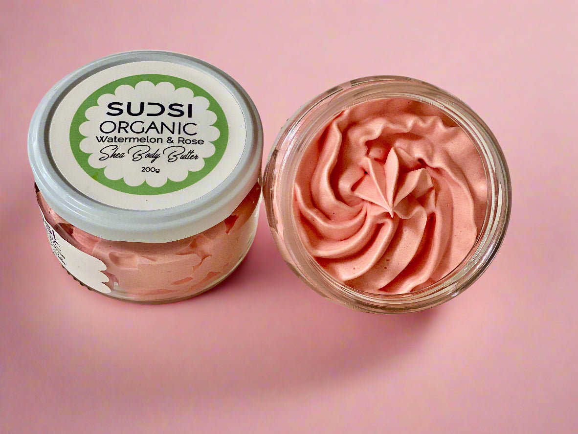 Organic Shea Body Butter - Watermelon & Rose