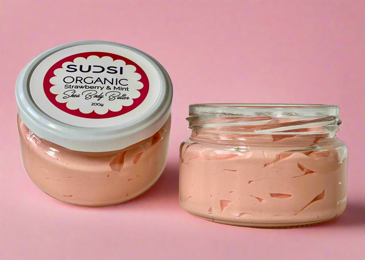 Organic Shea Body Butter - Strawberry & Mint