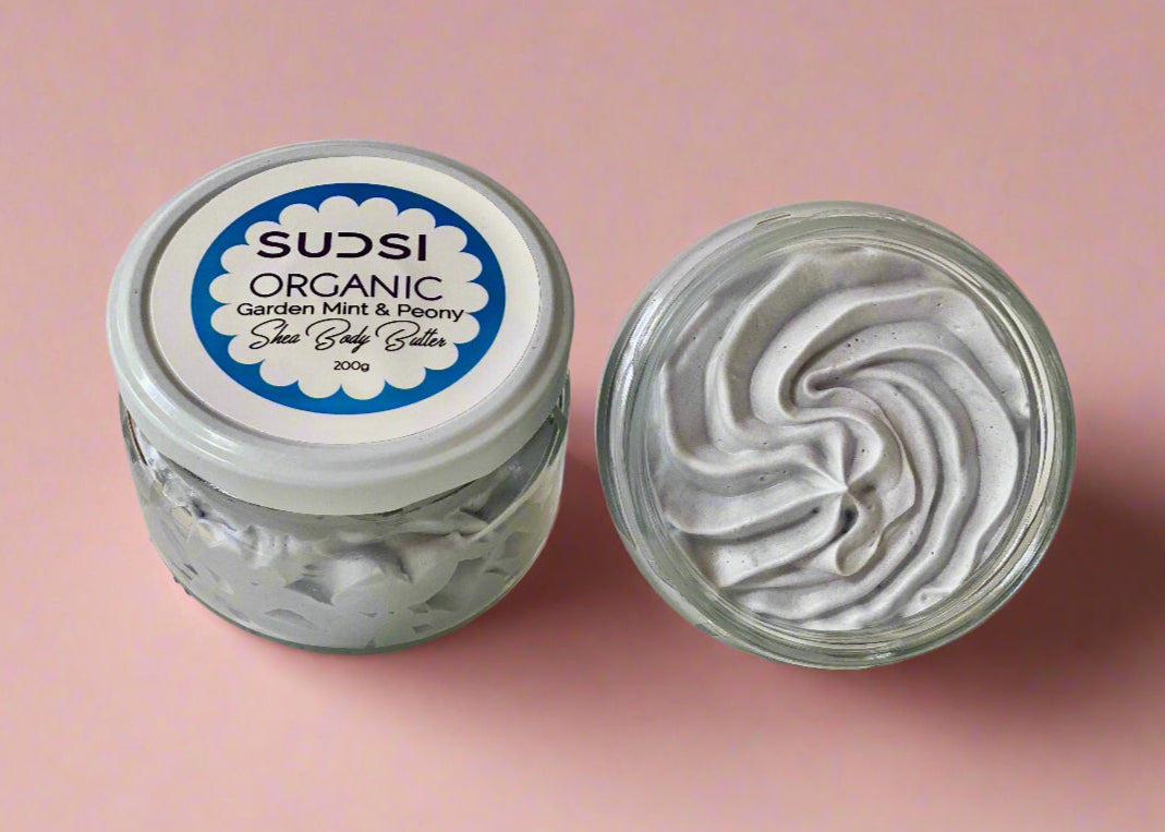 Organic Shea Body Butter - Peony & Garden Mint