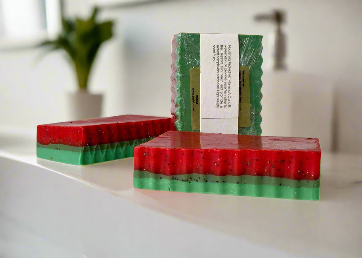 Watermelon & Poppy Seeds Soap