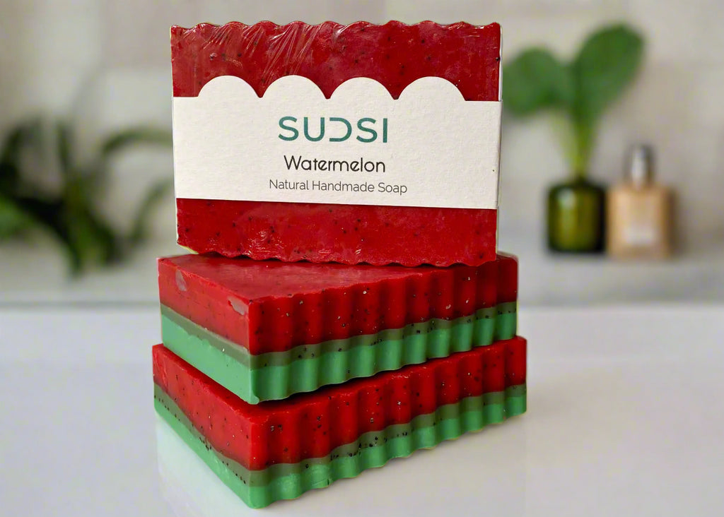 Watermelon & Poppy Seeds Soap