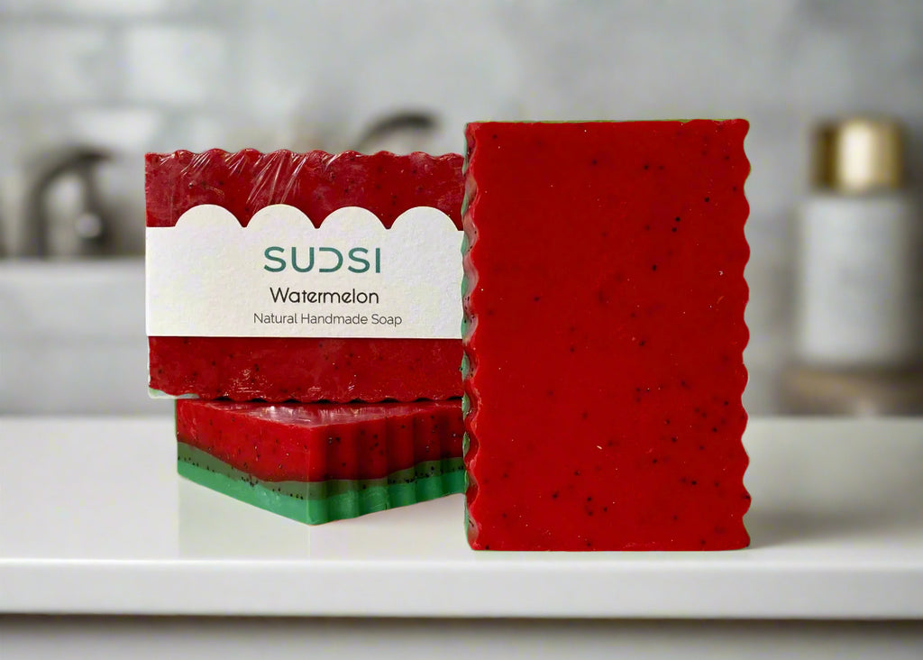 Watermelon & Poppy Seeds Soap