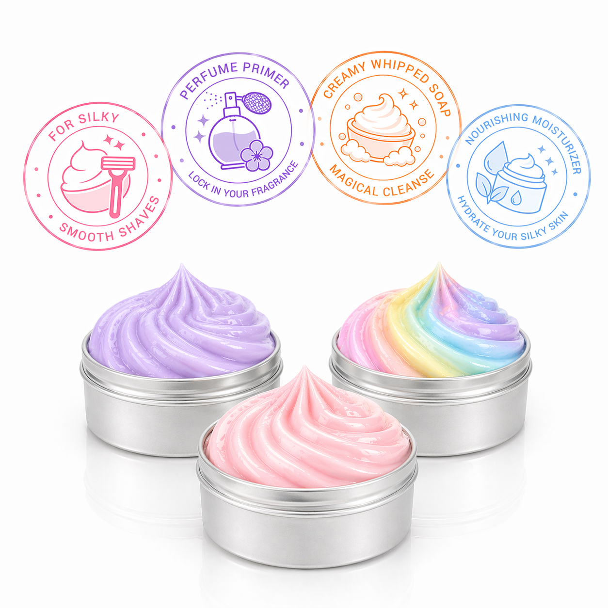 Strawberry & Rhubarb Whipped Soap