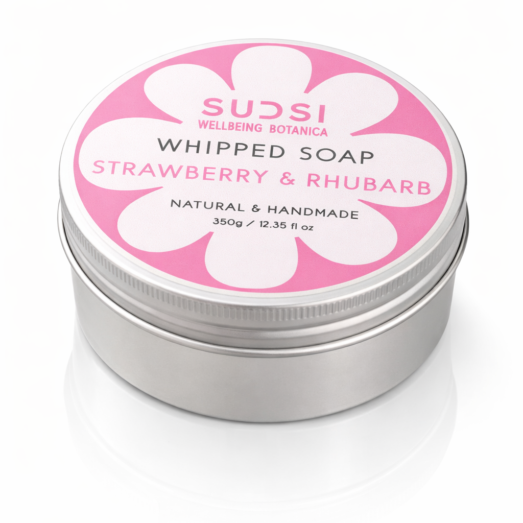 Strawberry & Rhubarb Whipped Soap