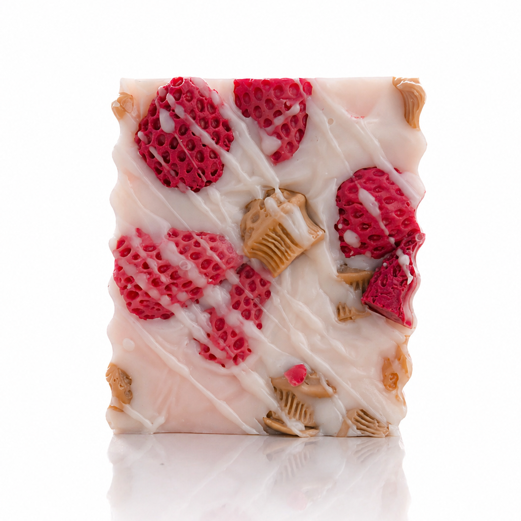 Strawberry Frosted Cupcake Soap