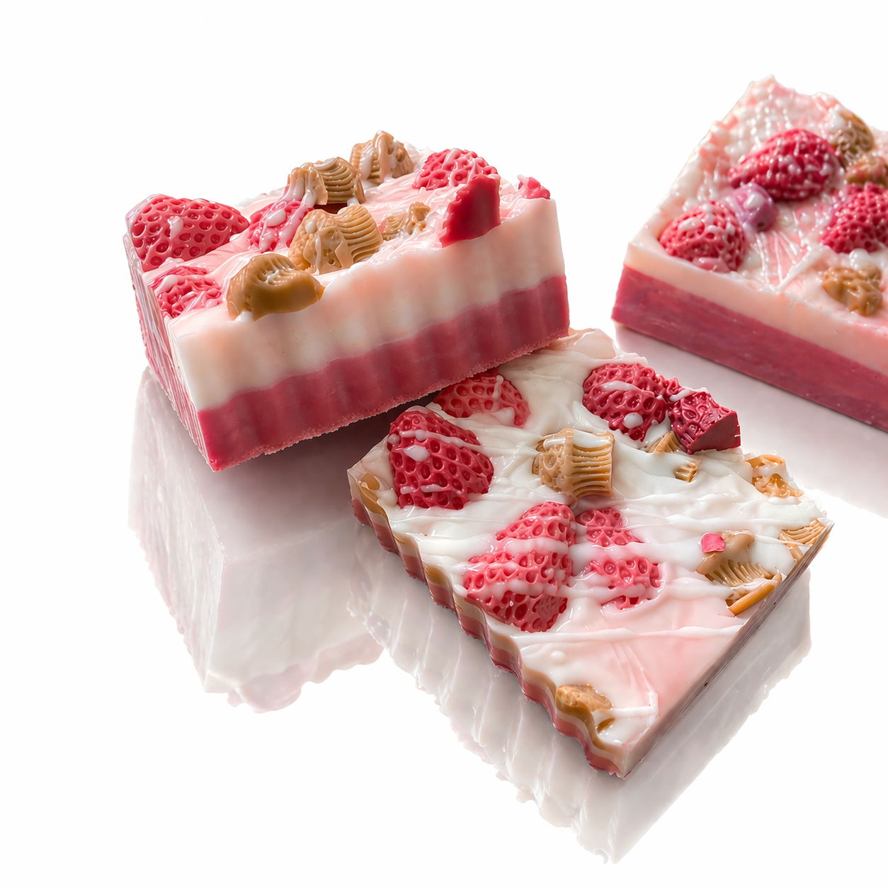 Strawberry Frosted Cupcake Soap