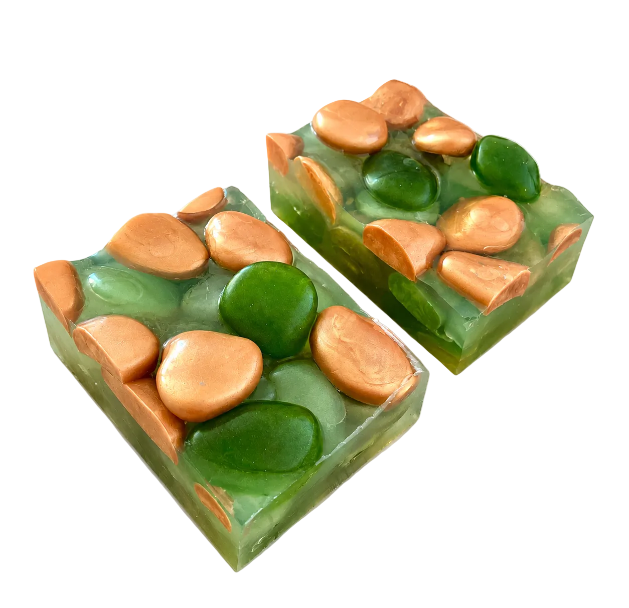 Emerald Aura Sculptural Soap