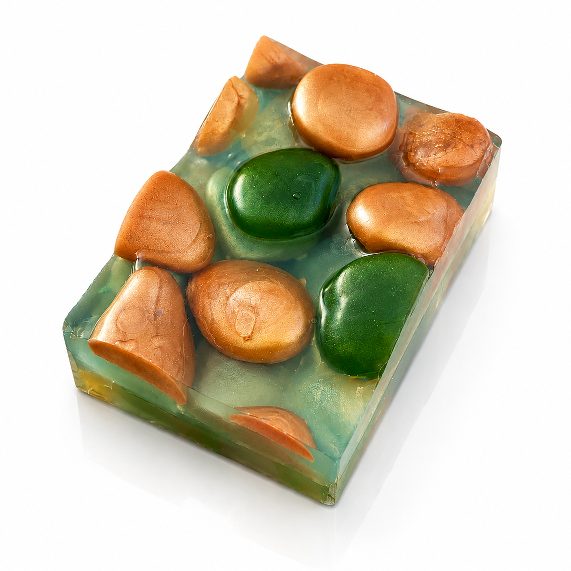 Emerald Aura Sculptural Soap