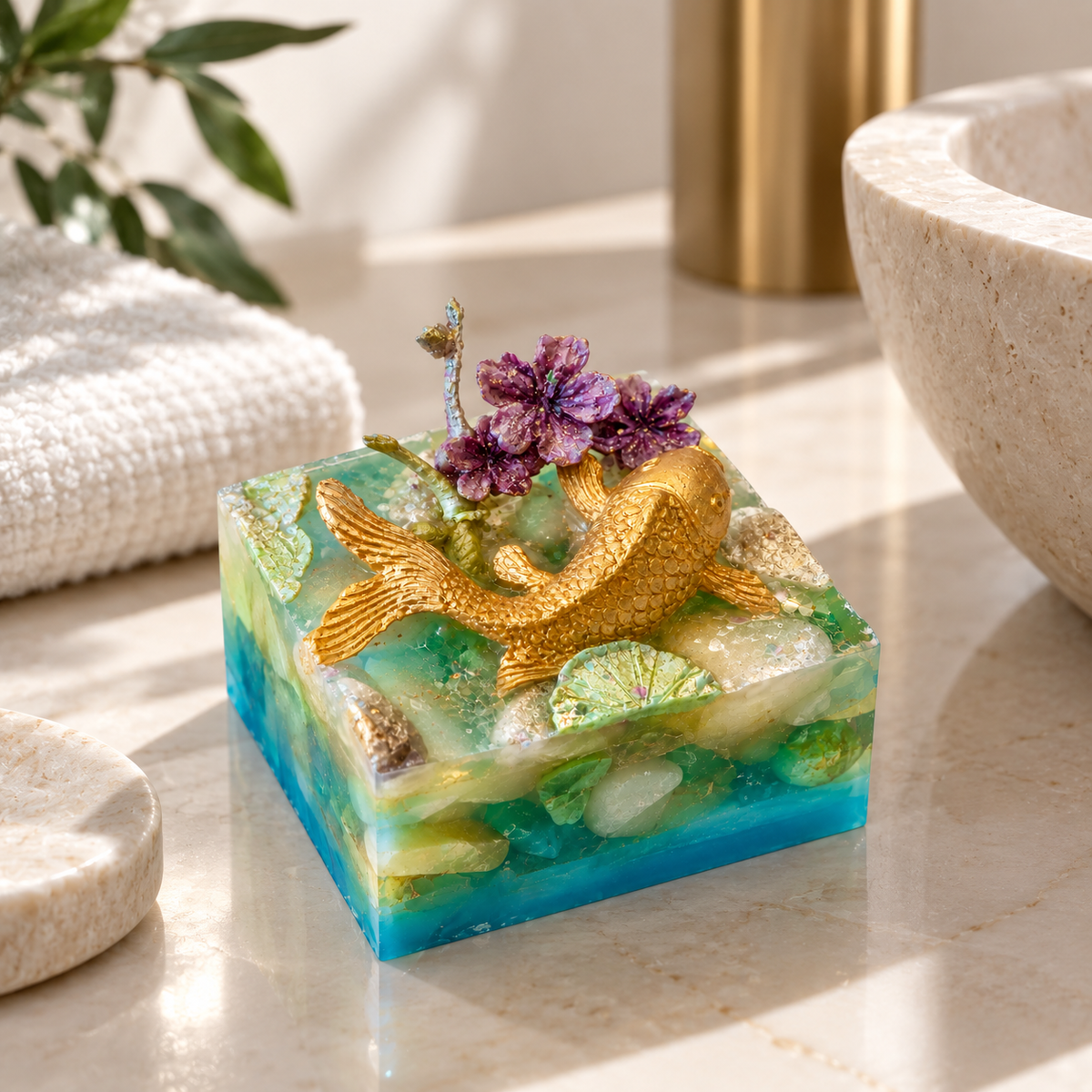 Japanese Winter Garden Sculptural Soap